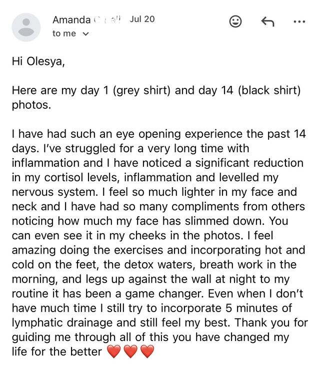 Amanda's full message