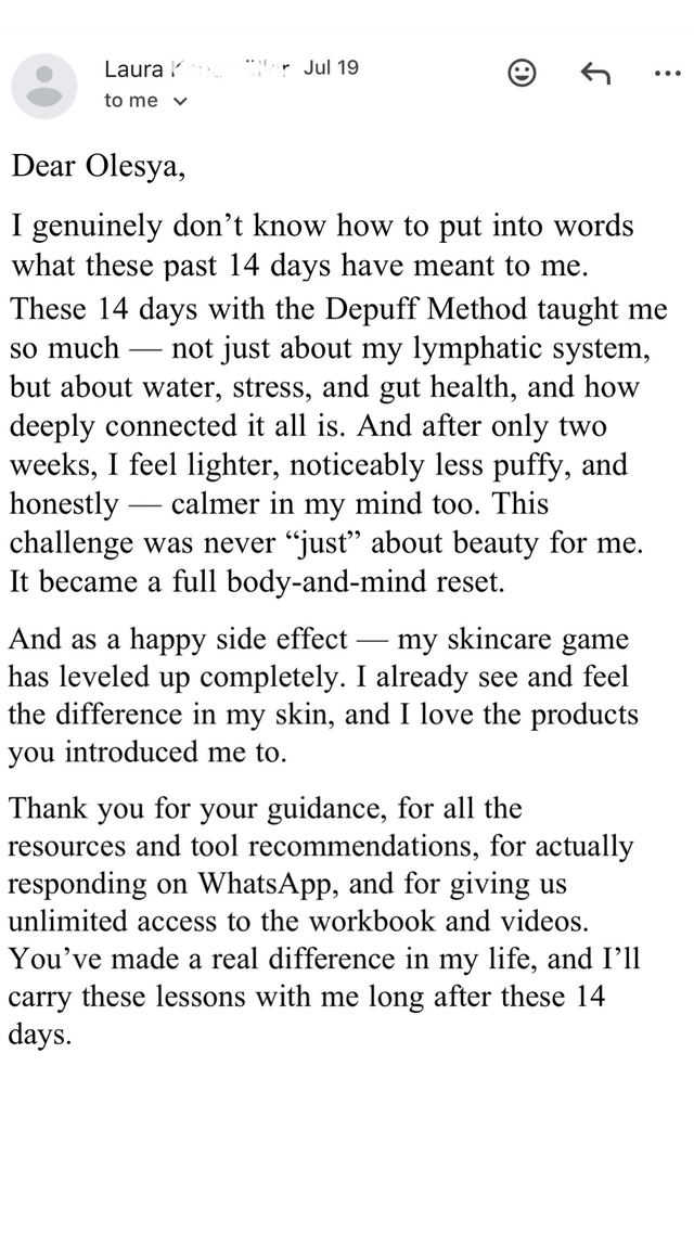 Laura's full message