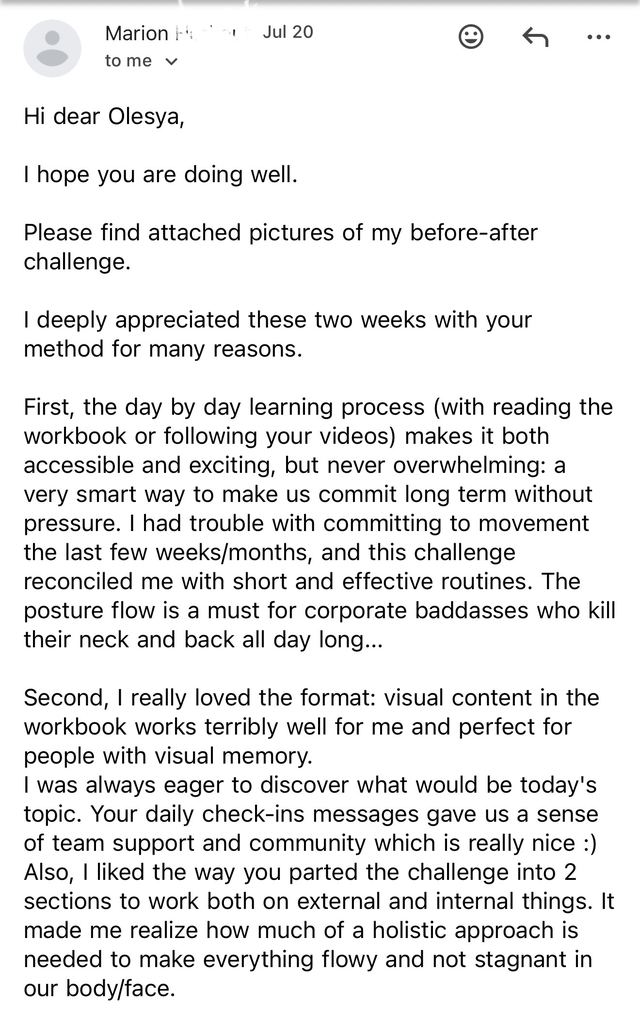 Marion's full message
